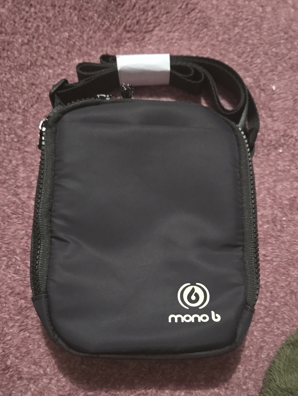 Mono B Black Small Nylon Crossbody Bag